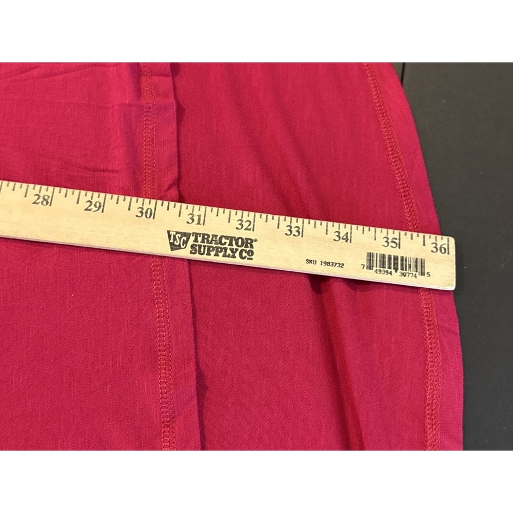 LOGO by Lori Goldstein Womens 3X Pink Long Sleeve Top Dress Tunic Pockets Beach - Picture 8 of 9